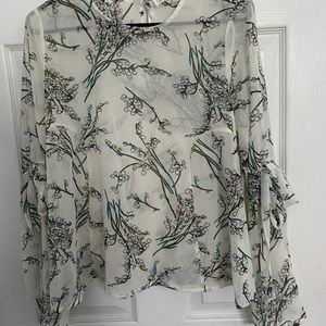 Long sleeve floral blouse